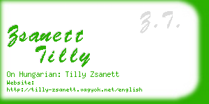 zsanett tilly business card